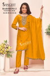 Harshini 2 By Sangeet Kids Wear Vichitra Silk Readymade Suits Wholesale Suppliers In India